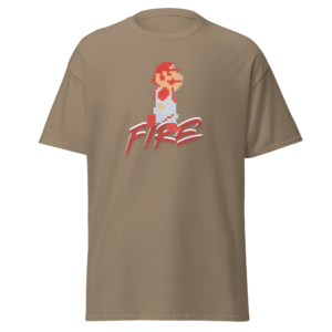 Mario Fire Nintendo Tee Classic Bro