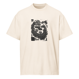 Heavyweight Vintage White Dragon Box Tee